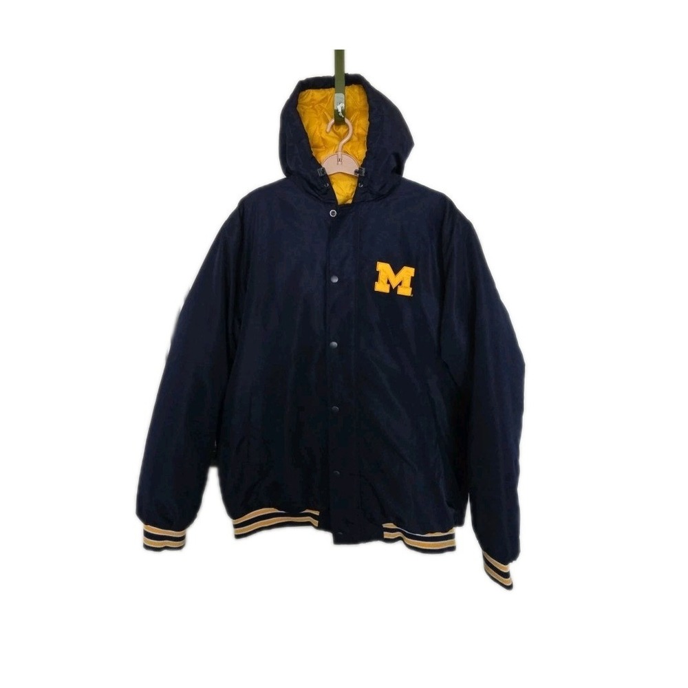 G-III UNIVERSITY OF Michigan Wolverines heavyweight hooded parka/jacket 2XL BLUE